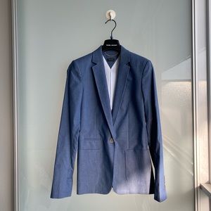 Massimo Dutti Italian Fabric Blue Blazer
